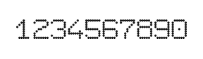 7×9数字点阵字体 ddN79AA0419