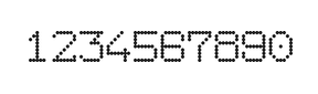 7×9数字点阵字体 ddN79AA0465