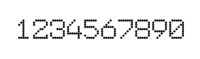 7×9数字点阵字体 ddN79AA0479