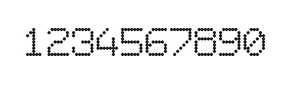 7×9数字点阵字体 ddN79AA0518
