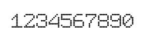 7×9数字点阵字体 ddN79AA0527