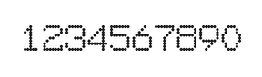 7×9数字点阵字体 ddN79AA0536