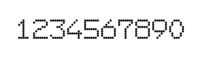 7×9数字点阵字体 ddN79AA0546