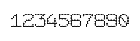 7×9数字点阵字体 ddN79AA0567