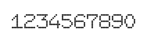 7×9数字点阵字体 ddN79AA0629