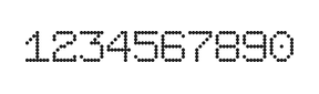 7×9数字点阵字体 ddN79AA0633