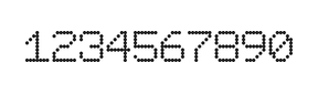 7×9数字点阵字体 ddN79AA0659