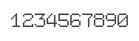 7×9数字点阵字体 ddN79AA0665