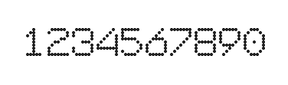 7×9数字点阵字体 ddN79AA0689