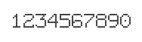 7×9数字点阵字体 ddN79AA0693