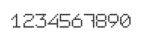 7×9数字点阵字体 ddN79AA0697