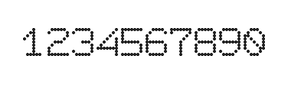 7×9数字点阵字体 ddN79AA0723