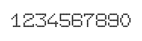7×9数字点阵字体 ddN79AA0785