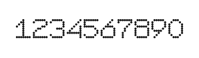 7×9数字点阵字体 ddN79AA0797