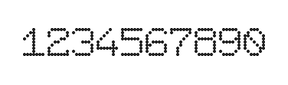 7×9数字点阵字体 ddN79AA0821