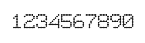 7×9数字点阵字体 ddN79AA0831