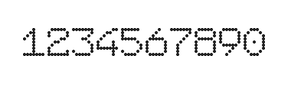 7×9数字点阵字体 ddN79AA0839