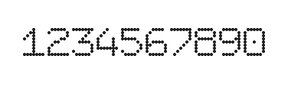 7×9数字点阵字体 ddN79AA0862