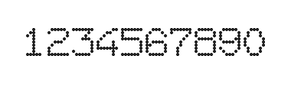 7×9数字点阵字体 ddN79AA0886