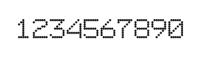 7×9数字点阵字体 ddN79AA0939