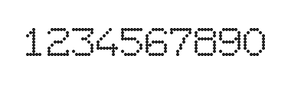 7×9数字点阵字体 ddN79AA0941