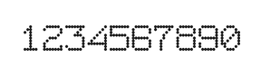7×9数字点阵字体 ddN79AA0942