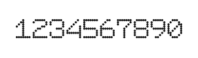 7×9数字点阵字体 ddN79AA0945