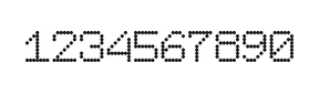 7×9数字点阵字体 ddN79AA0978
