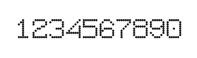 7×9数字点阵字体 ddN79AA0997