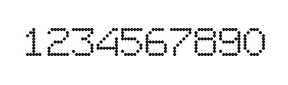 7×9数字点阵字体 ddN79AA1043