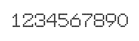 7×9数字点阵字体 ddN79AA1119