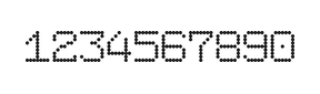 7×9数字点阵字体 ddN79AA1126