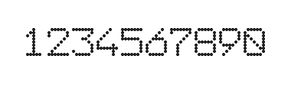 7×9数字点阵字体 ddN79AA1131