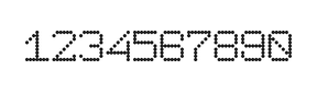 7×9数字点阵字体 ddN79AA1199