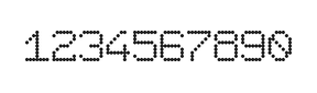 7×9数字点阵字体 ddN79AA1206