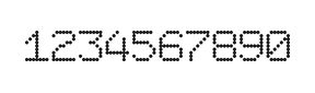 7×9数字点阵字体 ddN79AA1213