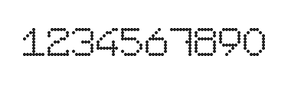 7×9数字点阵字体 ddN79AA1271