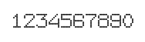 7×9数字点阵字体 ddN79AA1297