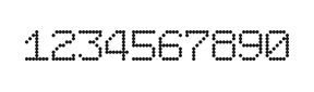 7×9数字点阵字体 ddN79AA1329