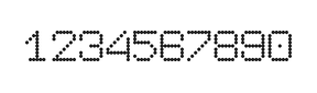 7×9数字点阵字体 ddN79AA1377