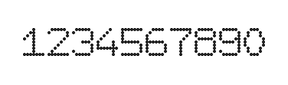 7×9数字点阵字体 ddN79AA1511