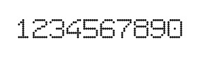 7×9数字点阵字体 ddN79AA1577