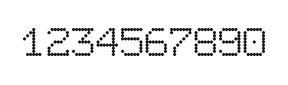 7×9数字点阵字体 ddN79AA1626