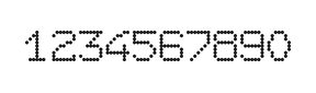 7×9数字点阵字体 ddN79AA1661