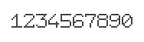 7×9数字点阵字体 ddN79AA1686