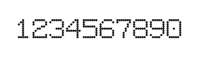 7×9数字点阵字体 ddN79AA1737