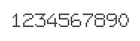 7×9数字点阵字体 ddN79AA1747
