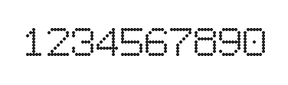 7×9数字点阵字体 ddN79AA1748
