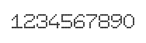 7×9数字点阵字体 ddN79AA1754