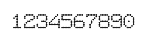 7×9数字点阵字体 ddN79AA1769